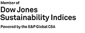 Member of Dow Jones Sustainability Indices Powered by the S&P Global CSA 